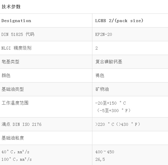 LGHB2高粘度軸承潤(rùn)滑脂